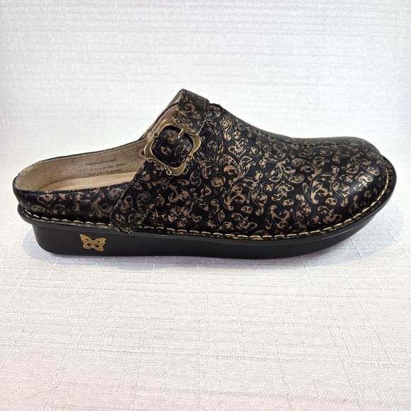 Alegria Leather Adjustable Backstrap Clogs Women's EU42 US10.5 Myrtle Boheme - Picture 7 of 13